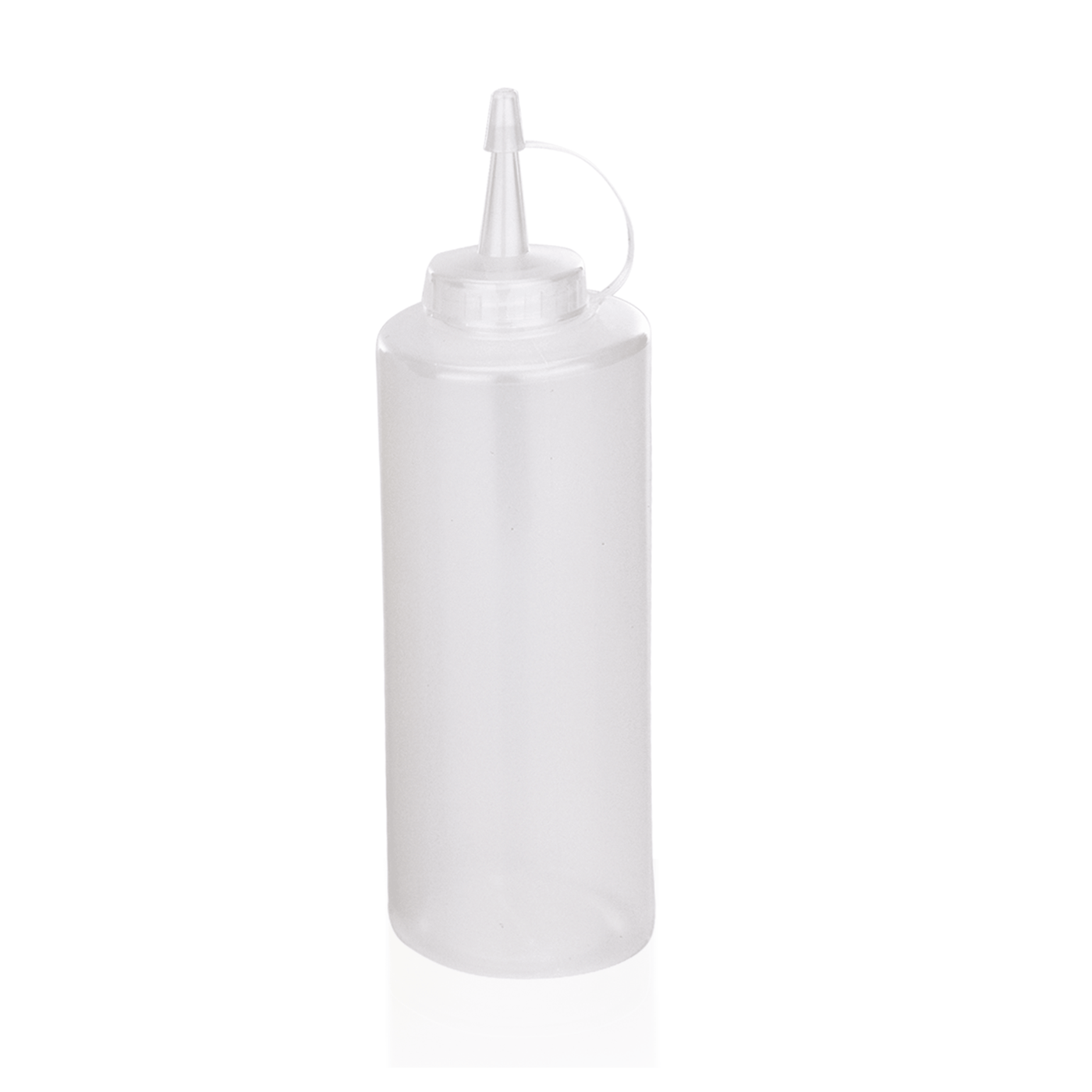 Quetschflasche - Ø 7 cm - 0,45 Liter - Polyethylen - mit Schraubdeckel und Verschlusskappe