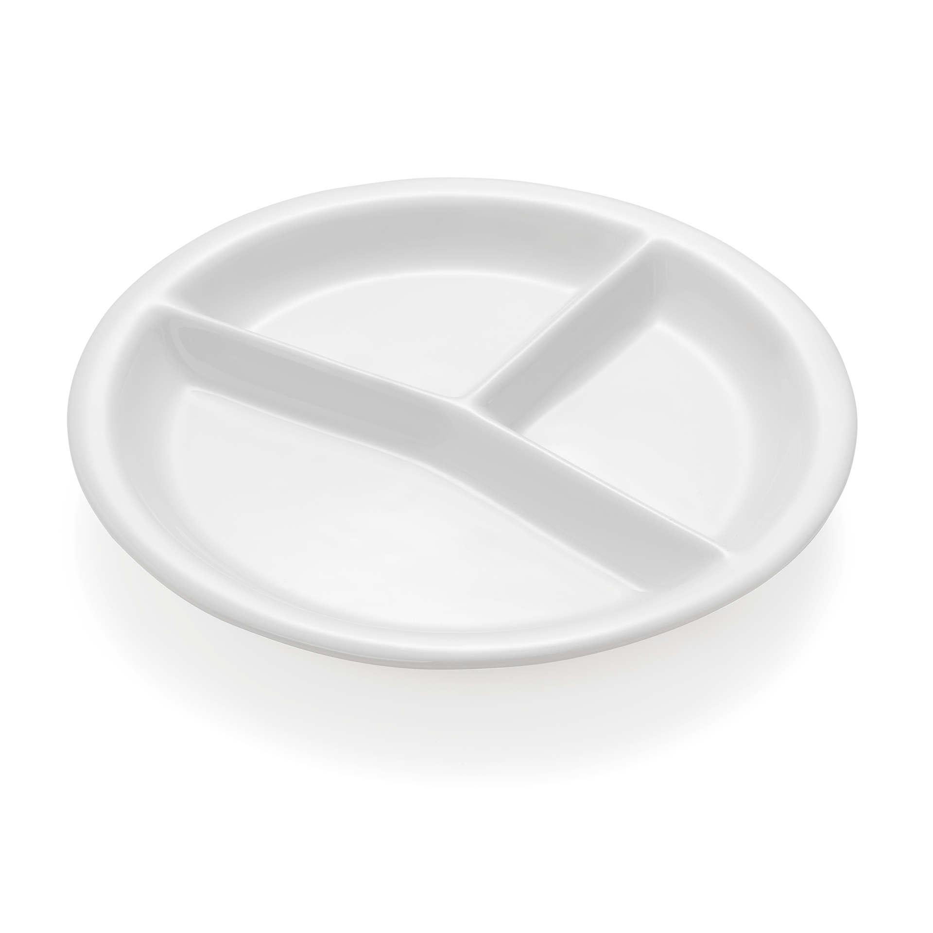 Porzellan Abteilteller, Ø 260 mm, 3-fach Unterteilung