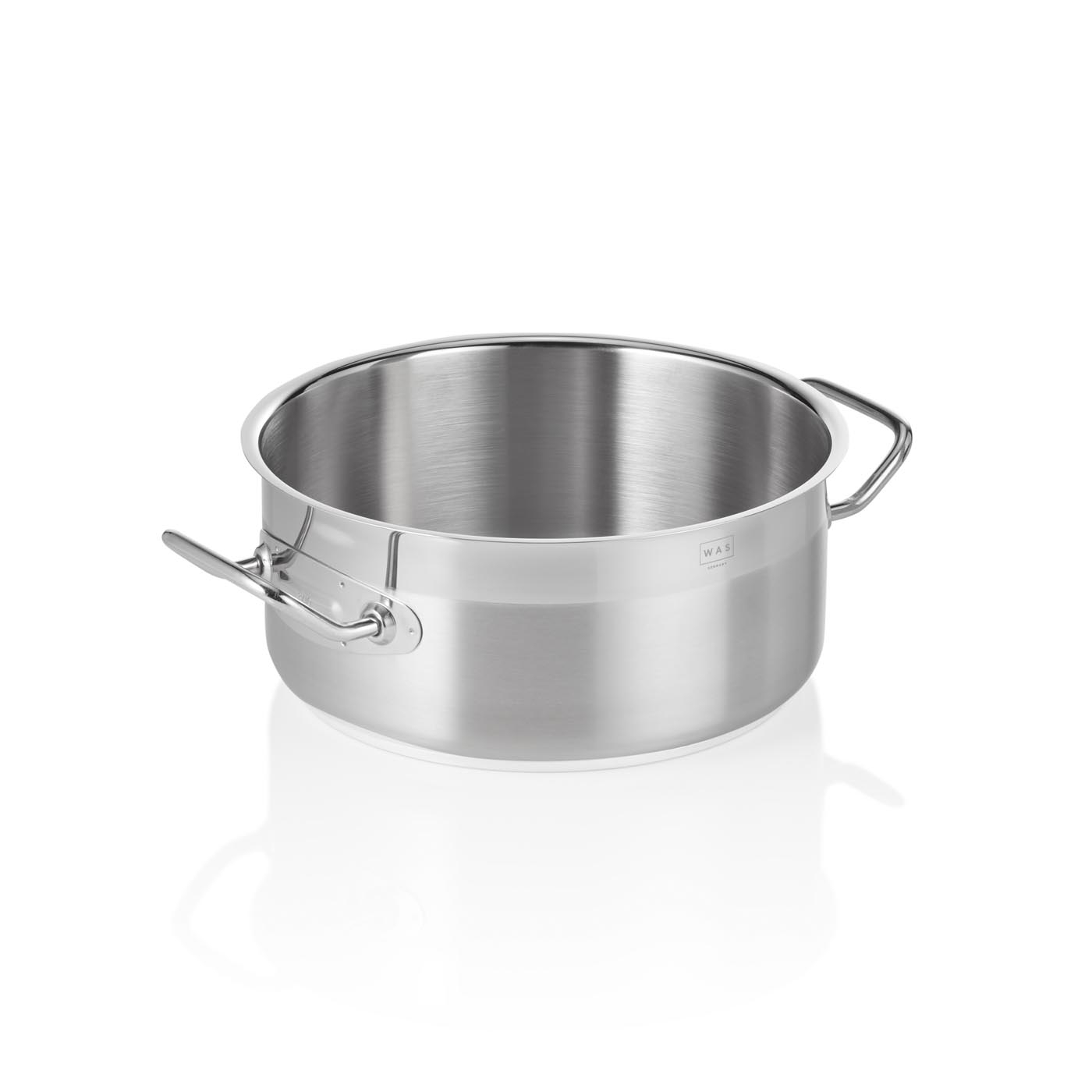 Bratentopf DeLuxe, Edelstahl, Sandwichboden, 4,5 Liter, flache Variante