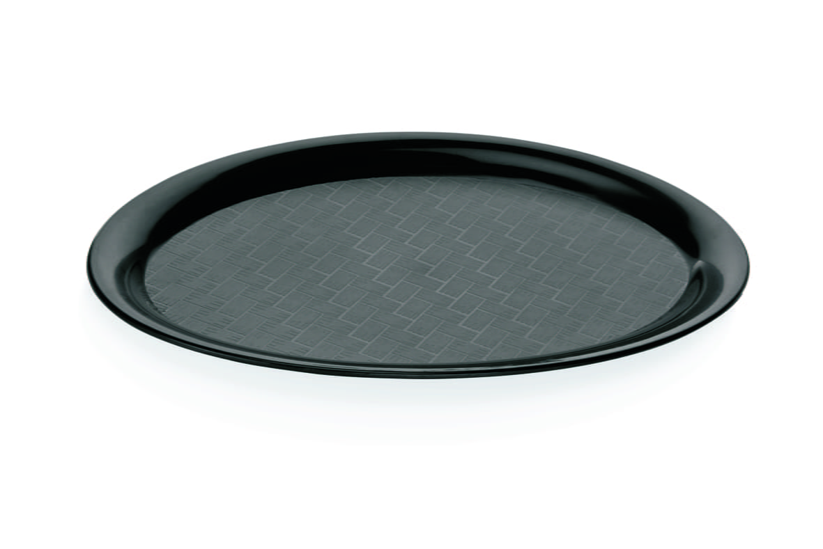 Café Tablett, Polypropylen, 265 x 190 mm, oval, Antirutsch-Oberfläche