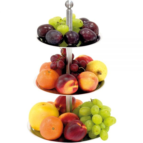 Etagere mit Ringgriff, 3-stufig