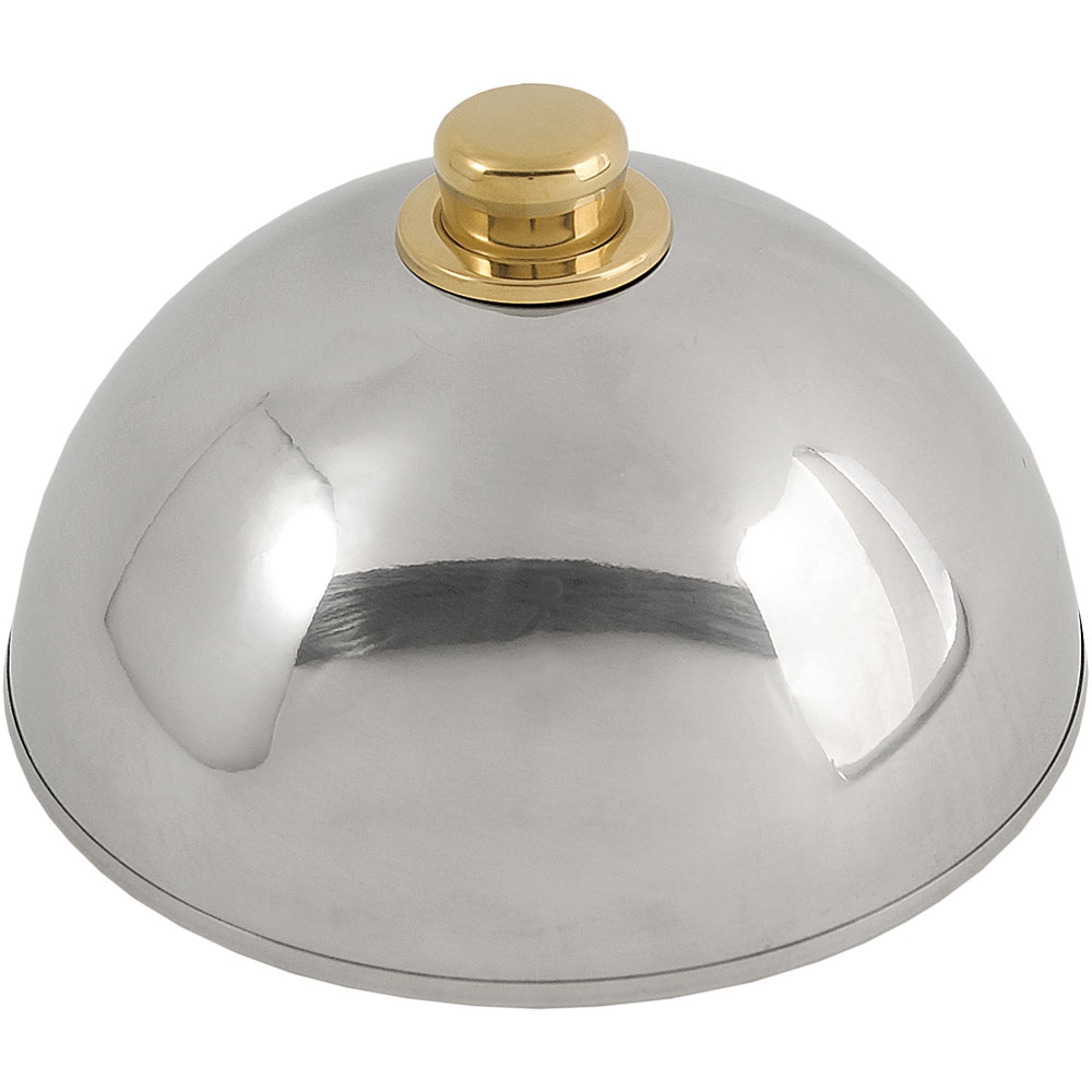 Tellerglocke, goldfarbenener Griffknopf