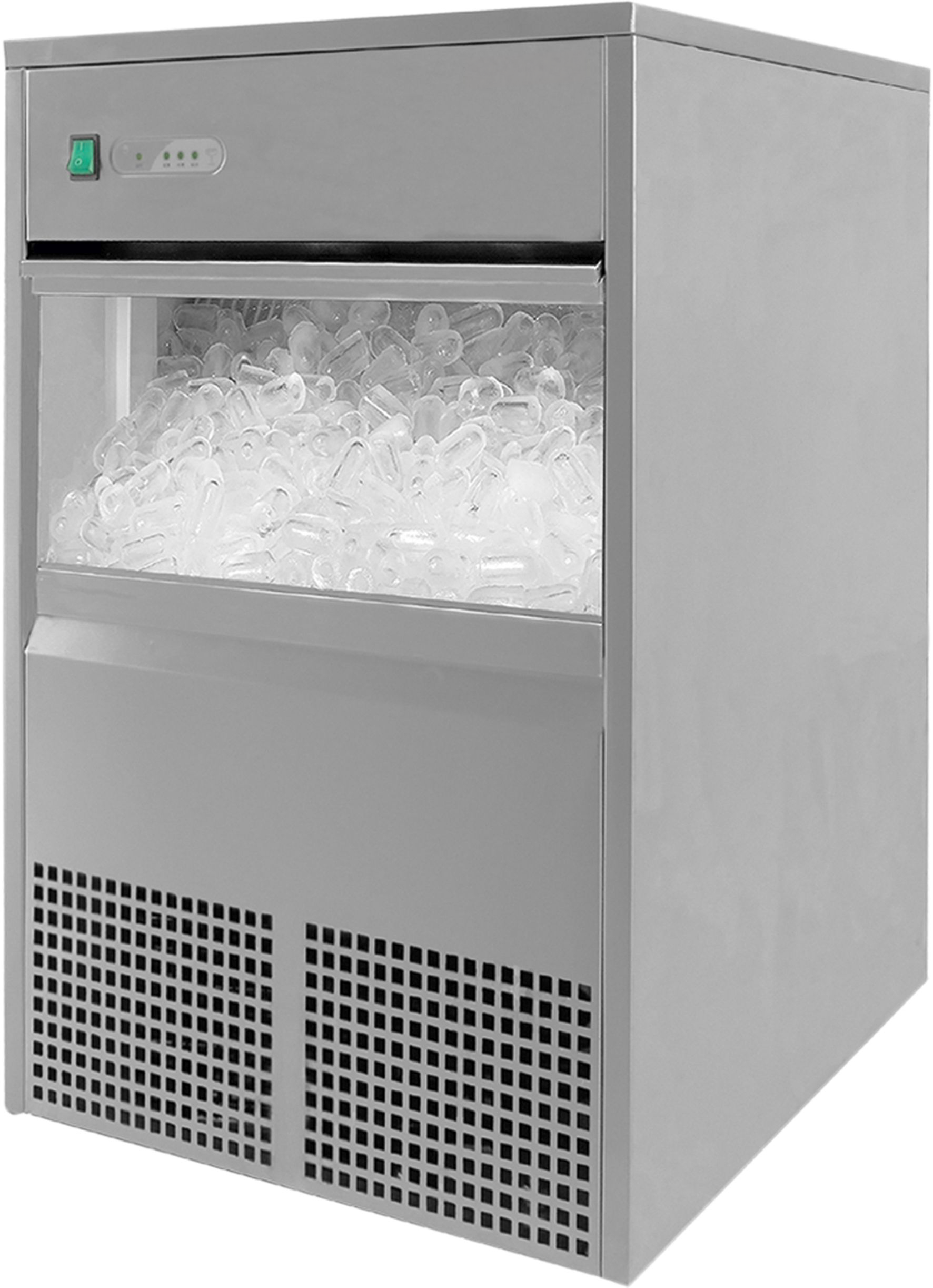 Eiswürfelbereiter für ca. 40-50 kg / 24 h Vorratsbehälter: 10 kg