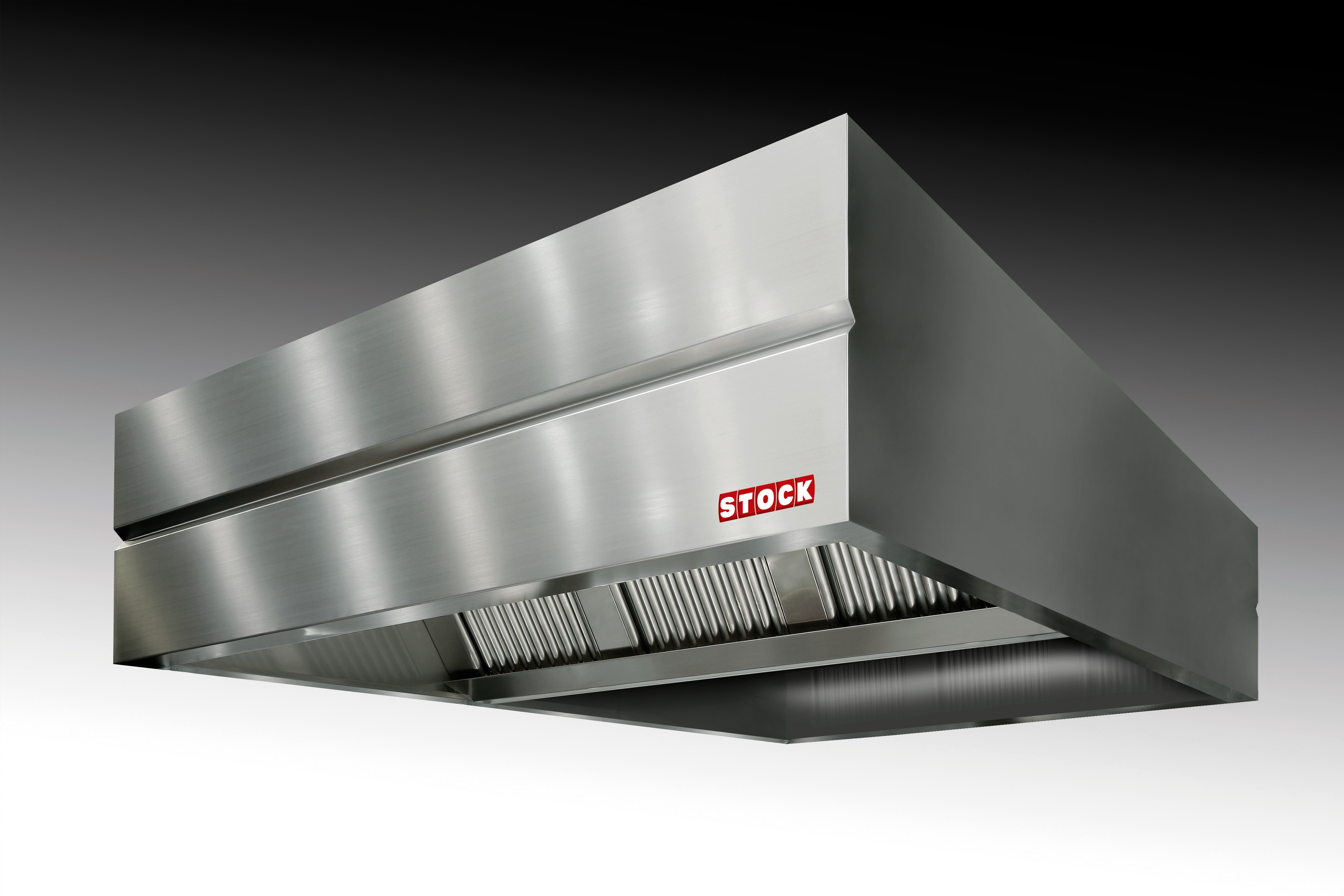 SOLOTEC Design-Deckenhaube "A", Kastenform mit doppelter Beleuchtung