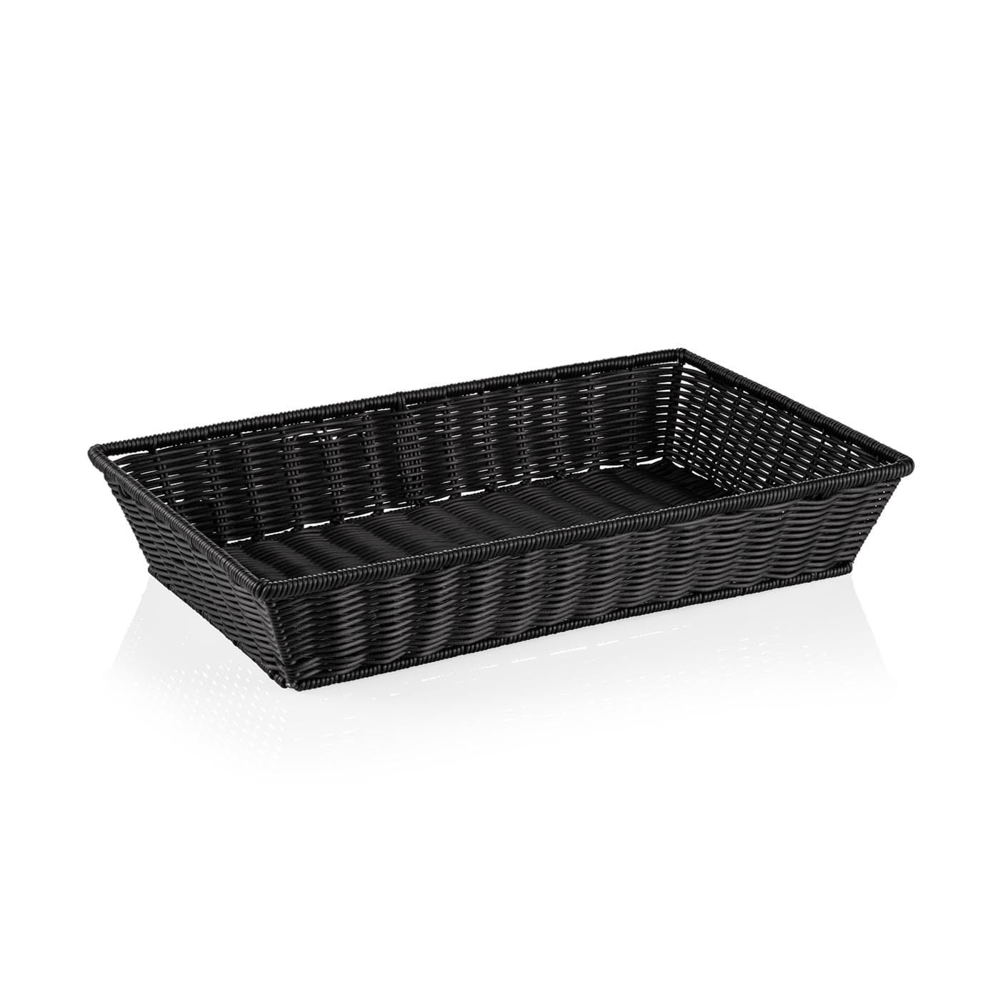 Korb GN 1/1, spülmaschinenfest, BPA-frei, 530 x 325 x 100 mm, schwarz