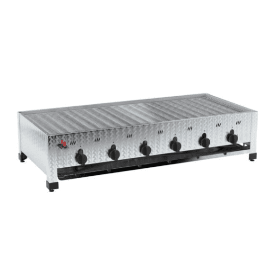 Gastro Gasgrill, Tischgerät, 20 kW, 6 Zonen