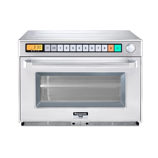 Panasonic Mikrowellengerät 1800 W, Zwei-Etagen-Betrieb,  Garraum 1/1 GN, 44 Liter, Flächentastatur,