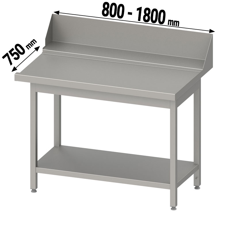 Premium Ablauftisch mit Grundboden, Anbauseite rechts