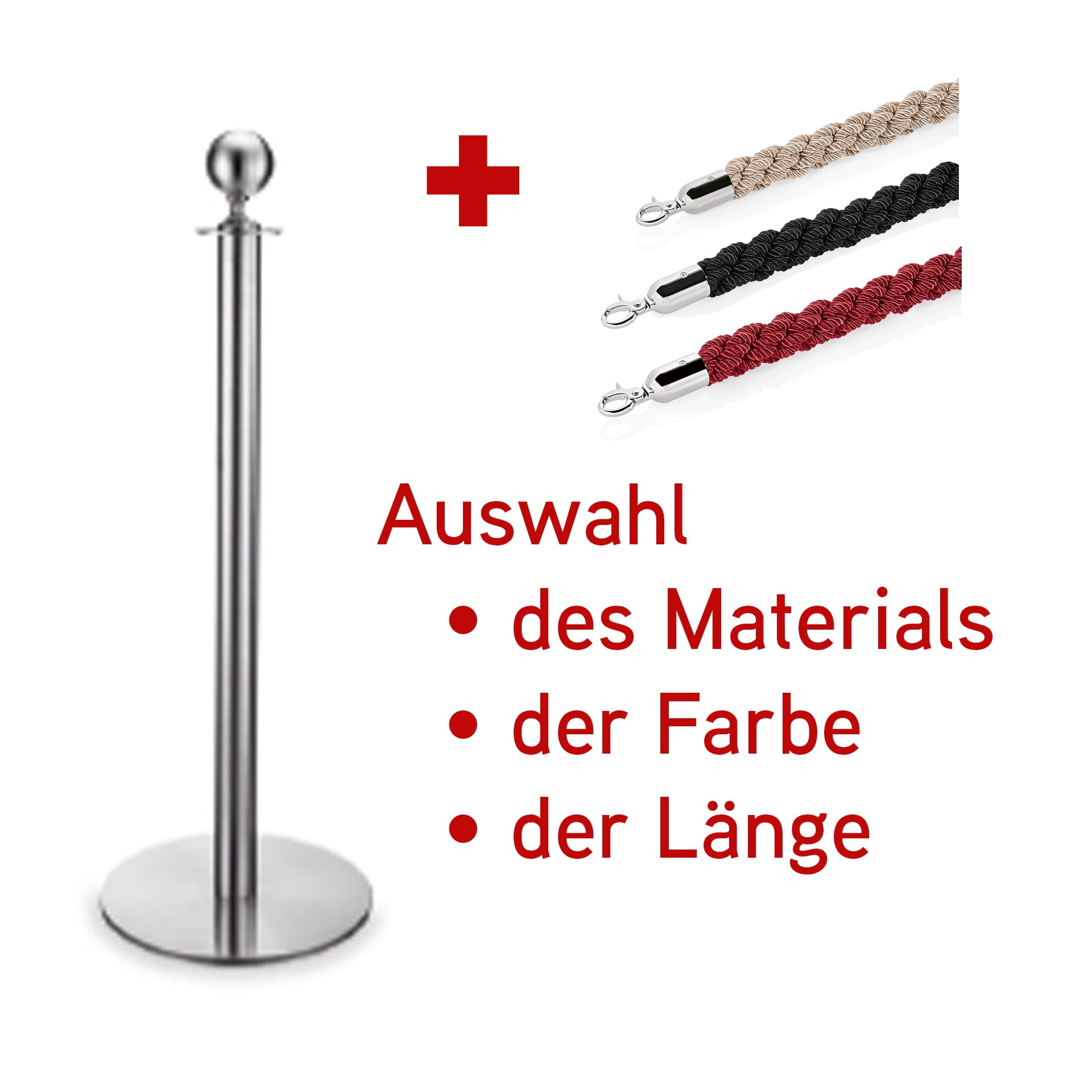Abgrenzungspfosten mit flachem Fuß, Kugel,