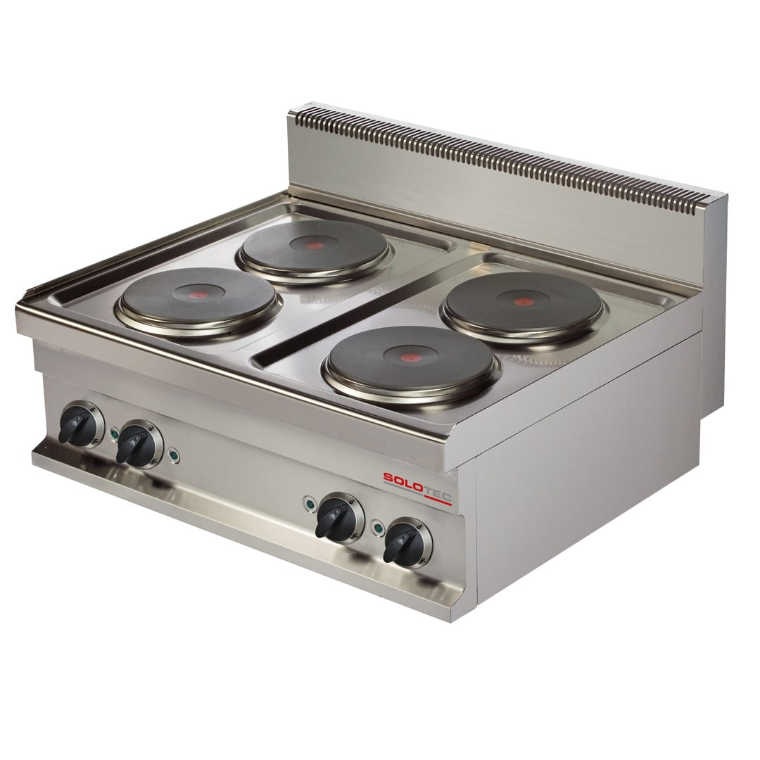 Elektroherd, 4 runde Kochplatten, Geräteoberteil - SOLOTEC 700