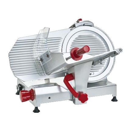 Aufschnittmaschine. Schrägschneider, Messer Ø 300 mm, Schnittstärke 0-13 mm, inkl. Messerschärfer
