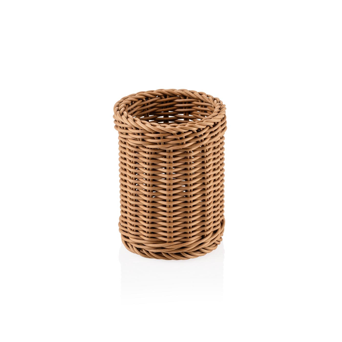 Besteckkorb, spülmaschinenfest, BPA-frei, Ø 120 x H 150 mm, dunkelbraun