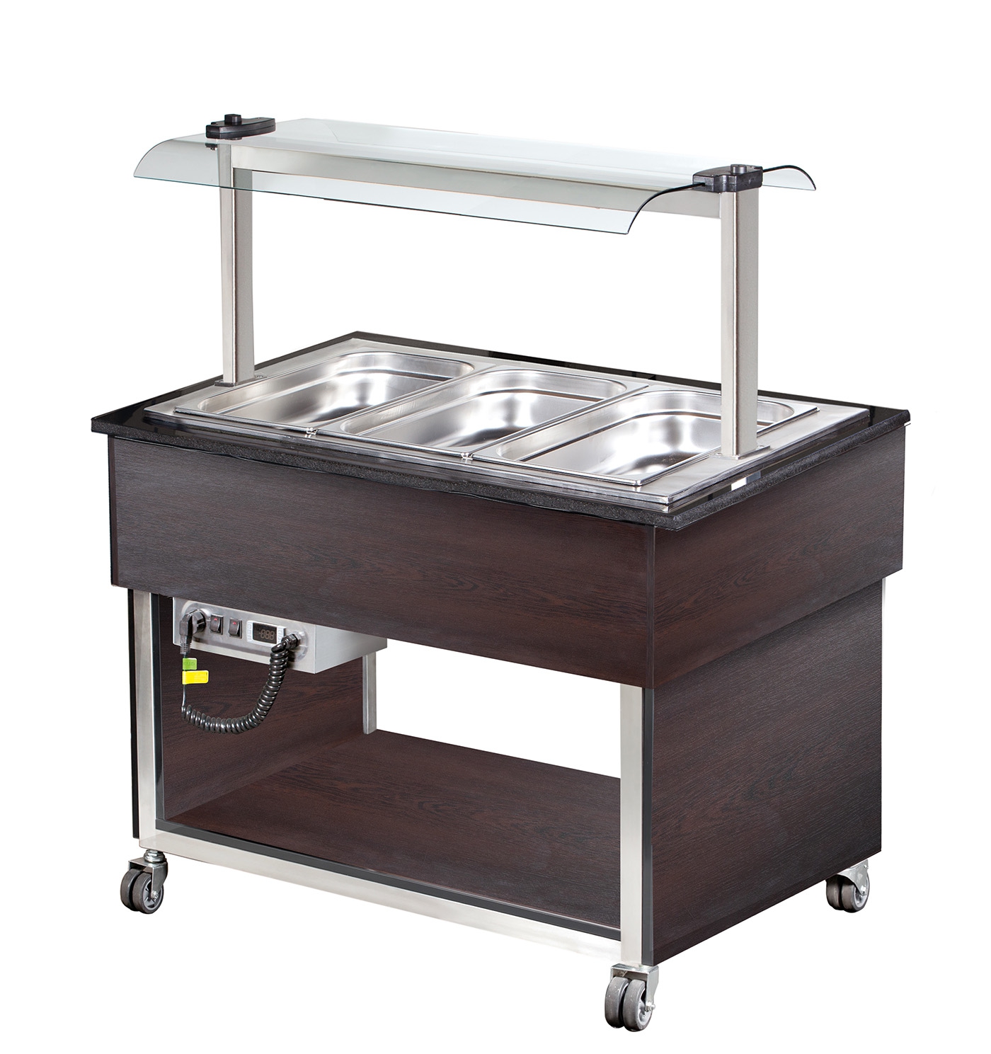 SOLOTEC Warmbuffet 3/1 GN, in Wenge-Optik