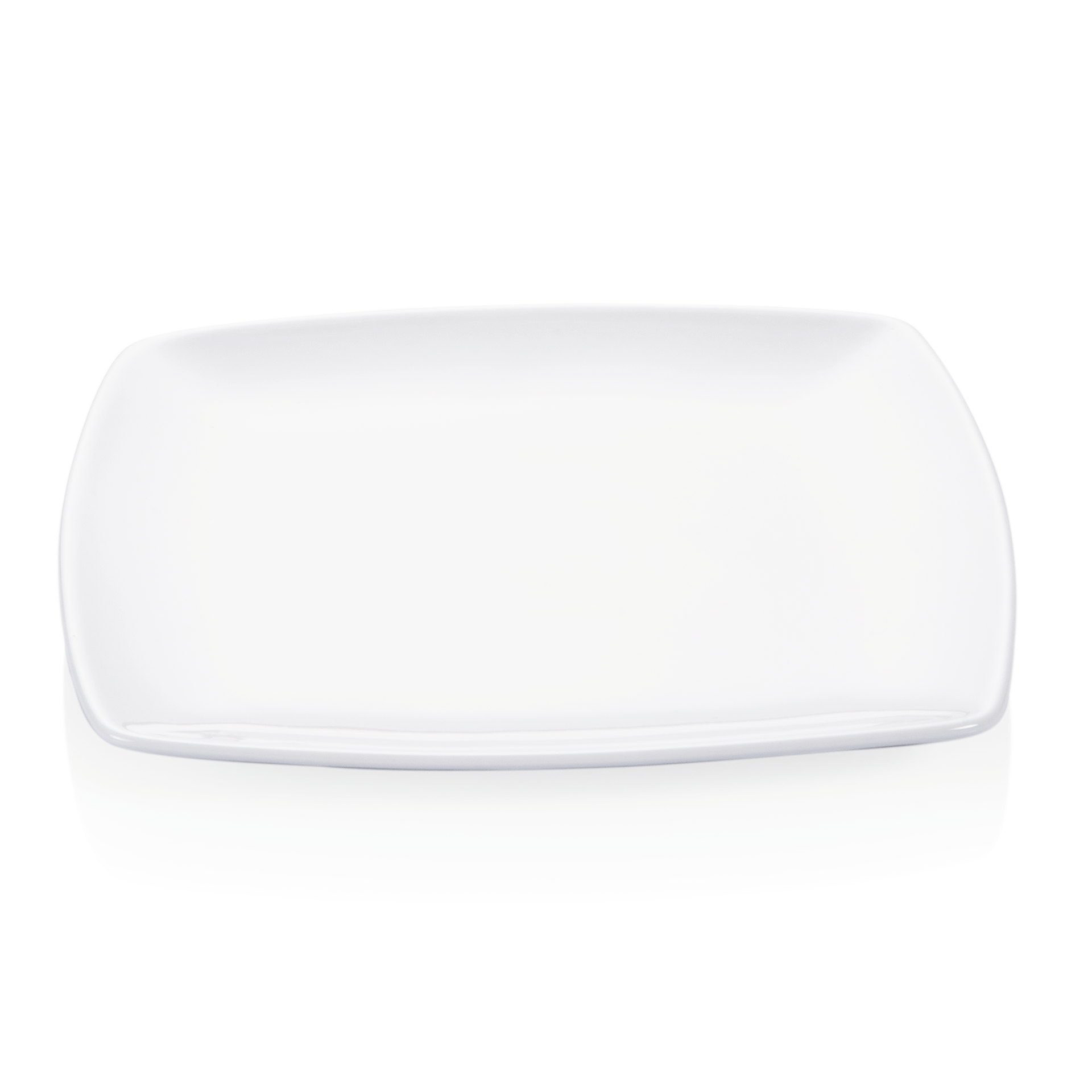 Porzellan Teller, viereckig, 21x21 cm