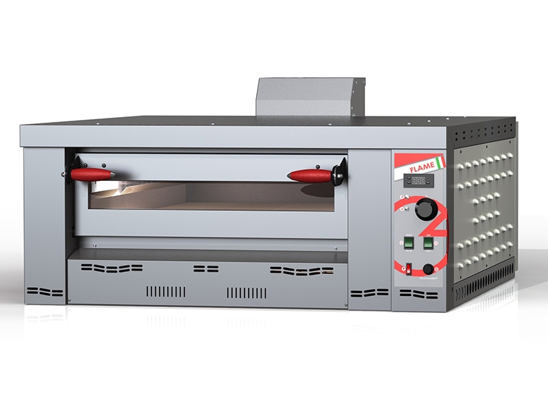 PREMIUM Gas Pizzaofen, 1 Kammer, 4 Pizzen Ø 33 cm, Einschaltautomatik