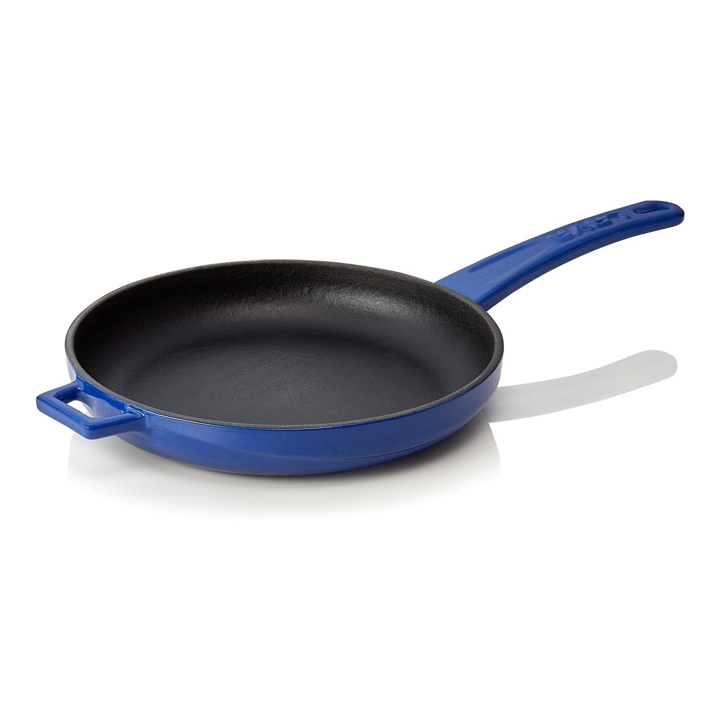 Bratpfanne EisenStil, rund, Ø 210 mm, emailliert, blau, mit Gegengriff