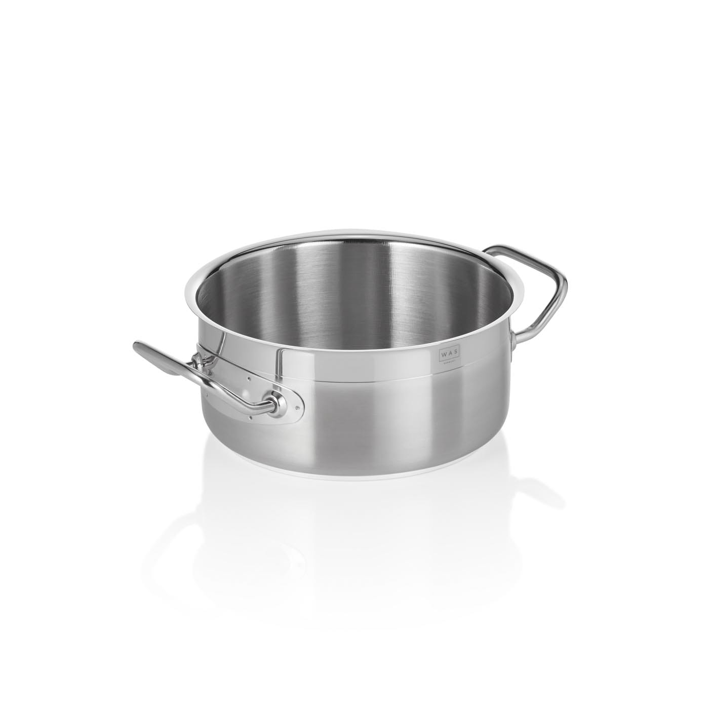 Bratentopf DeLuxe, Edelstahl, Sandwichboden, 2,5 Liter, flache Variante