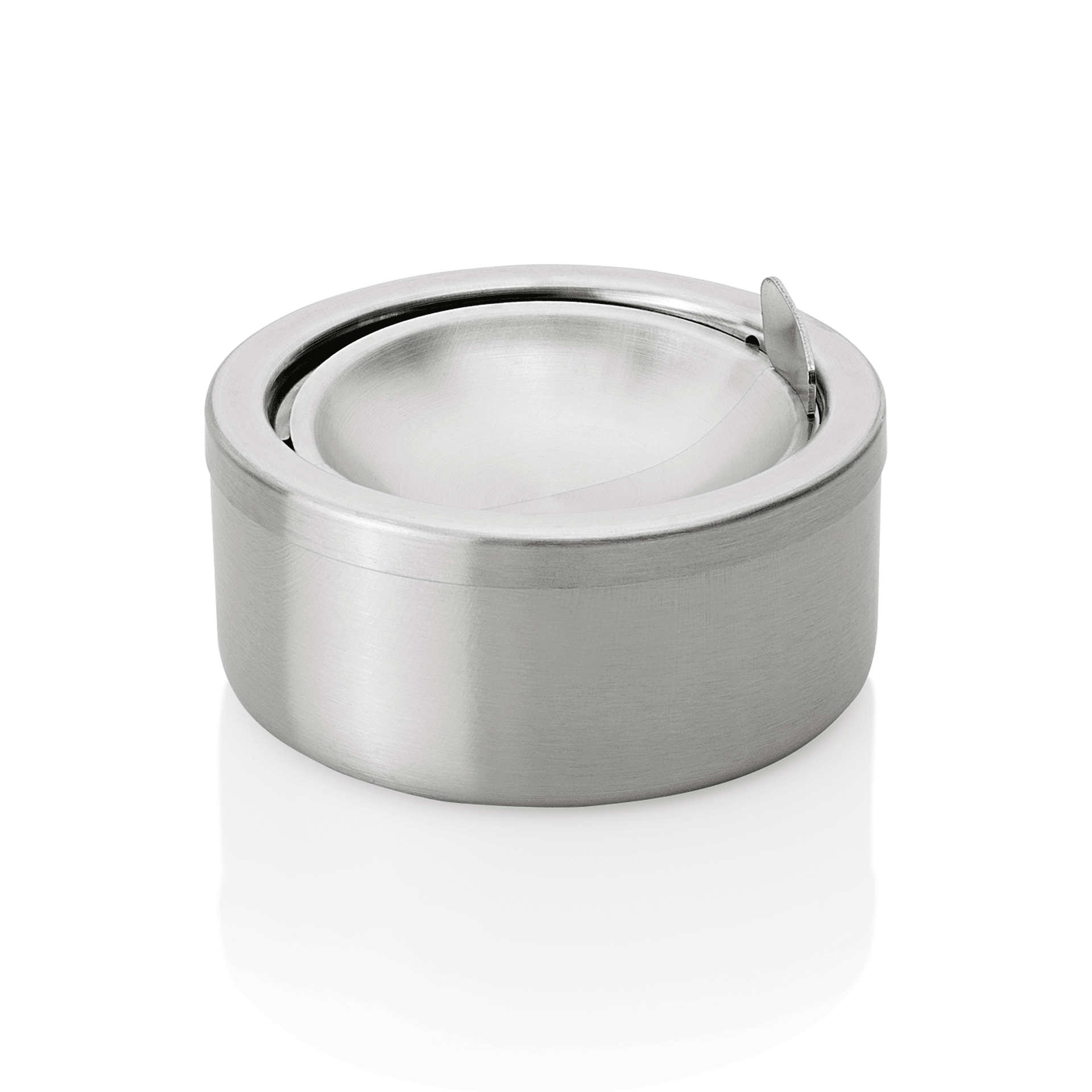 Druck-Windaschenbecher, Edelstahl, Ø 115 mm