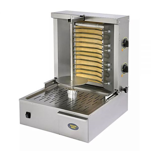 Elektro-Gyrosgrill mit 15kg Kapazität und Keramiksteinen