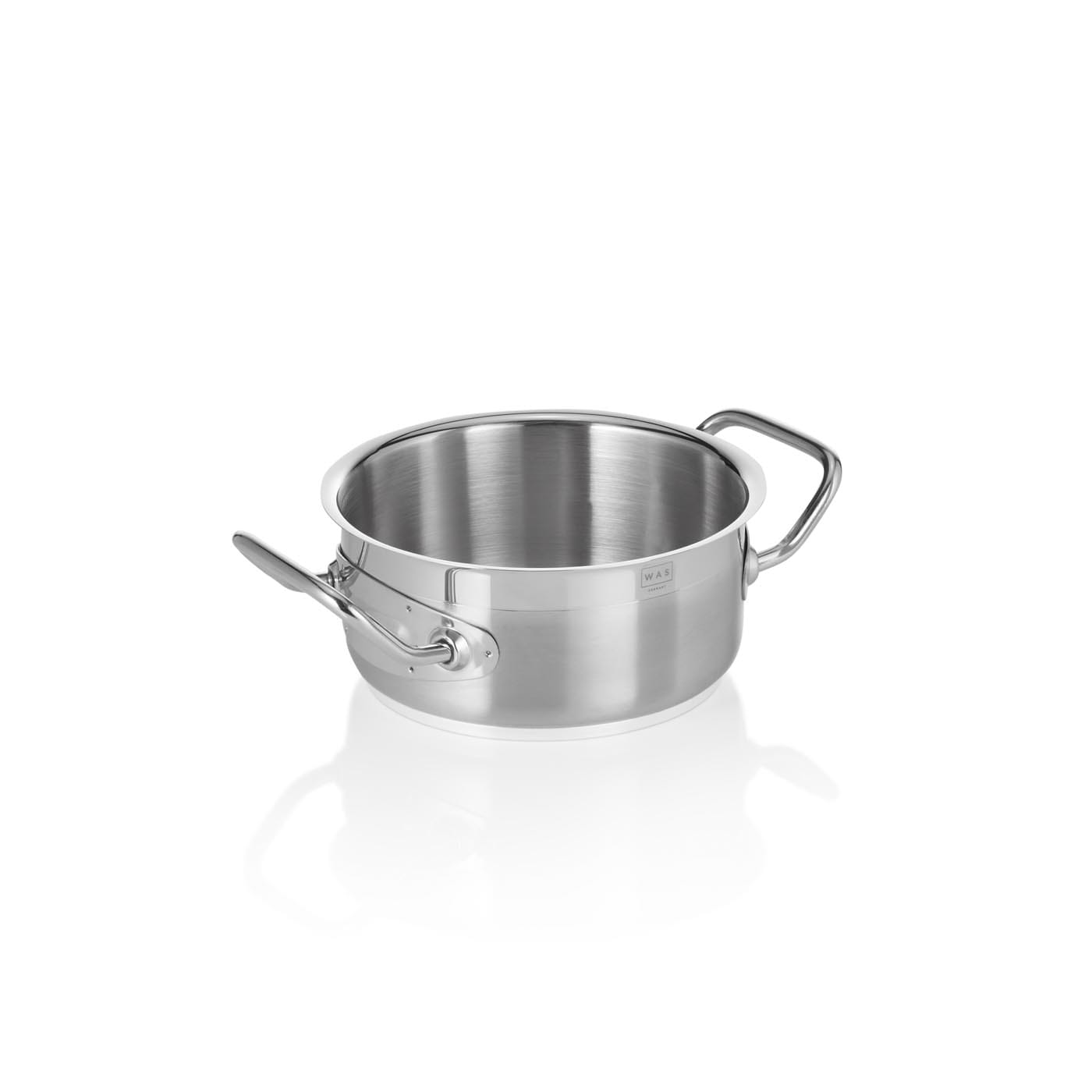 Bratentopf DeLuxe, Edelstahl, Sandwichboden, 1,5 Liter, flache Variante