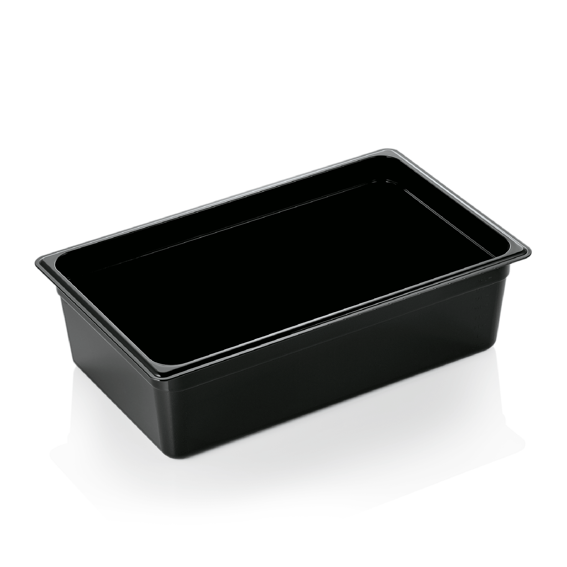 GN-Behälter, Polycarbonat, GN 1/1, 150 mm, 20 Liter, schwarz