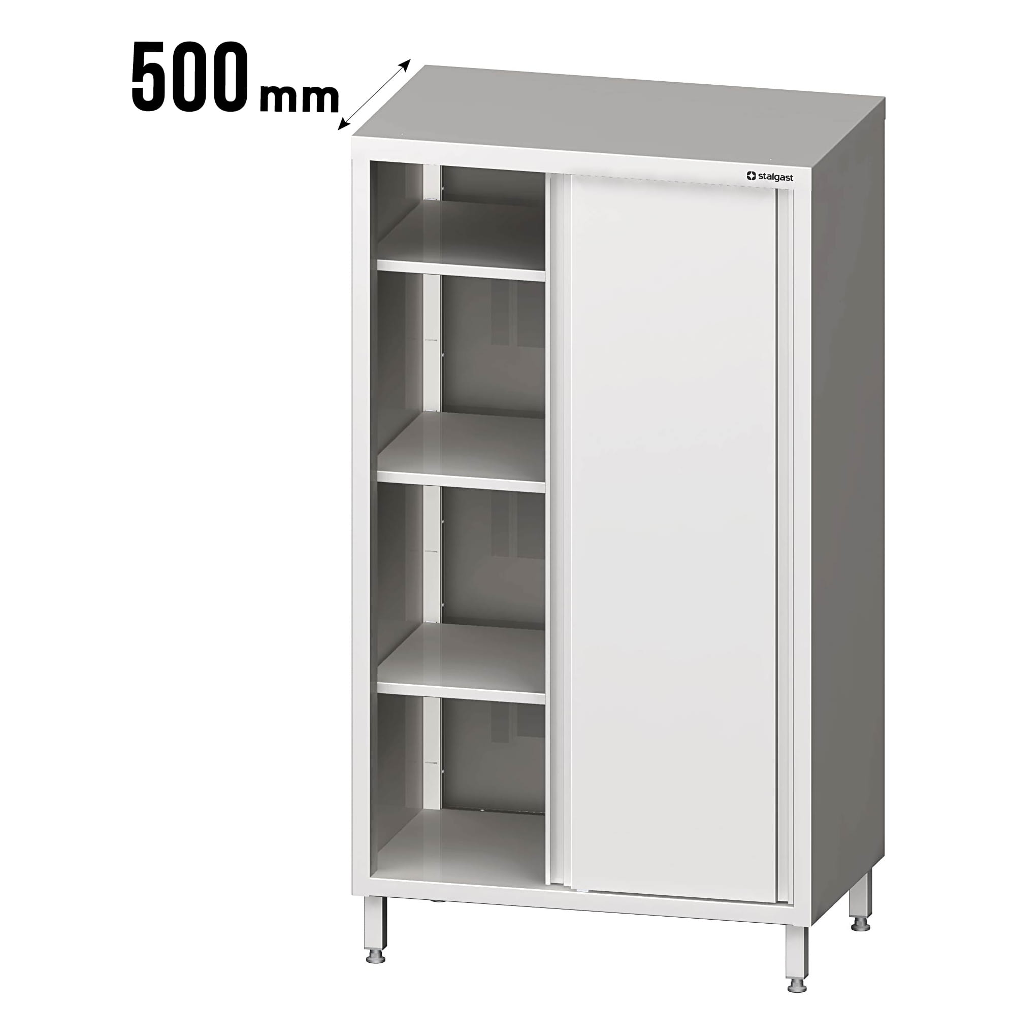 Hochschrank mit Schiebetüren, Tiefe 500mm