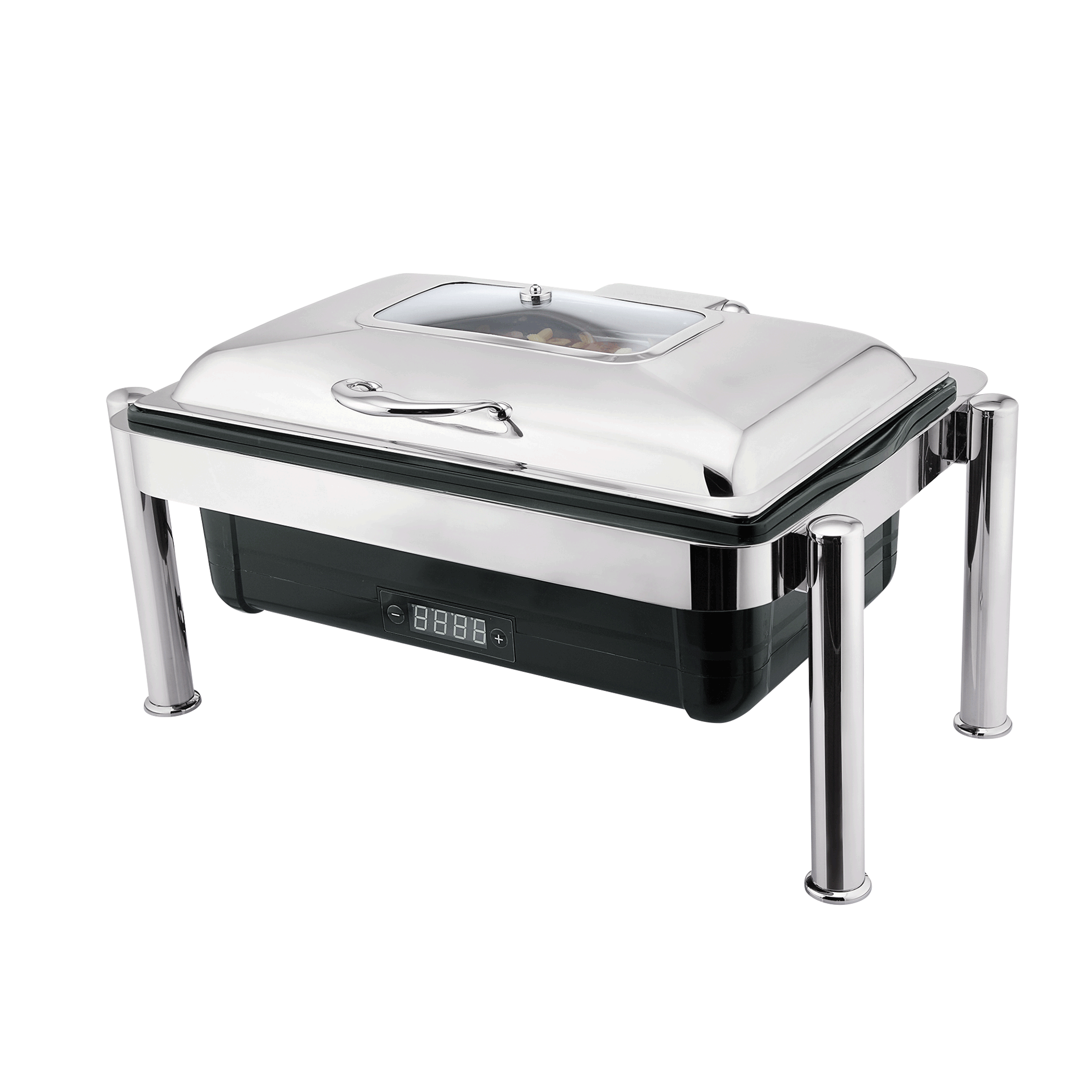 Elektro Chafing Dish - Kunststoff/Chromnickelstahl - mit Regelthermostat, GN Behälter 1/1 - 65 mm, d