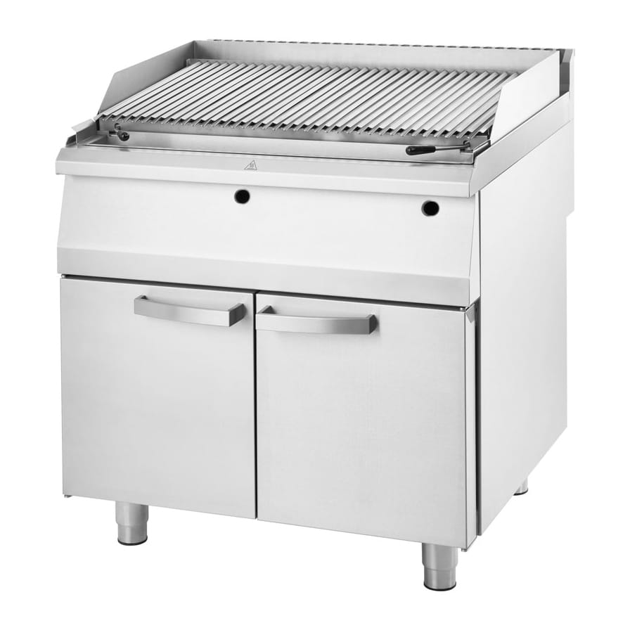 Gas-Lavastein-Grill, mit S-Rost