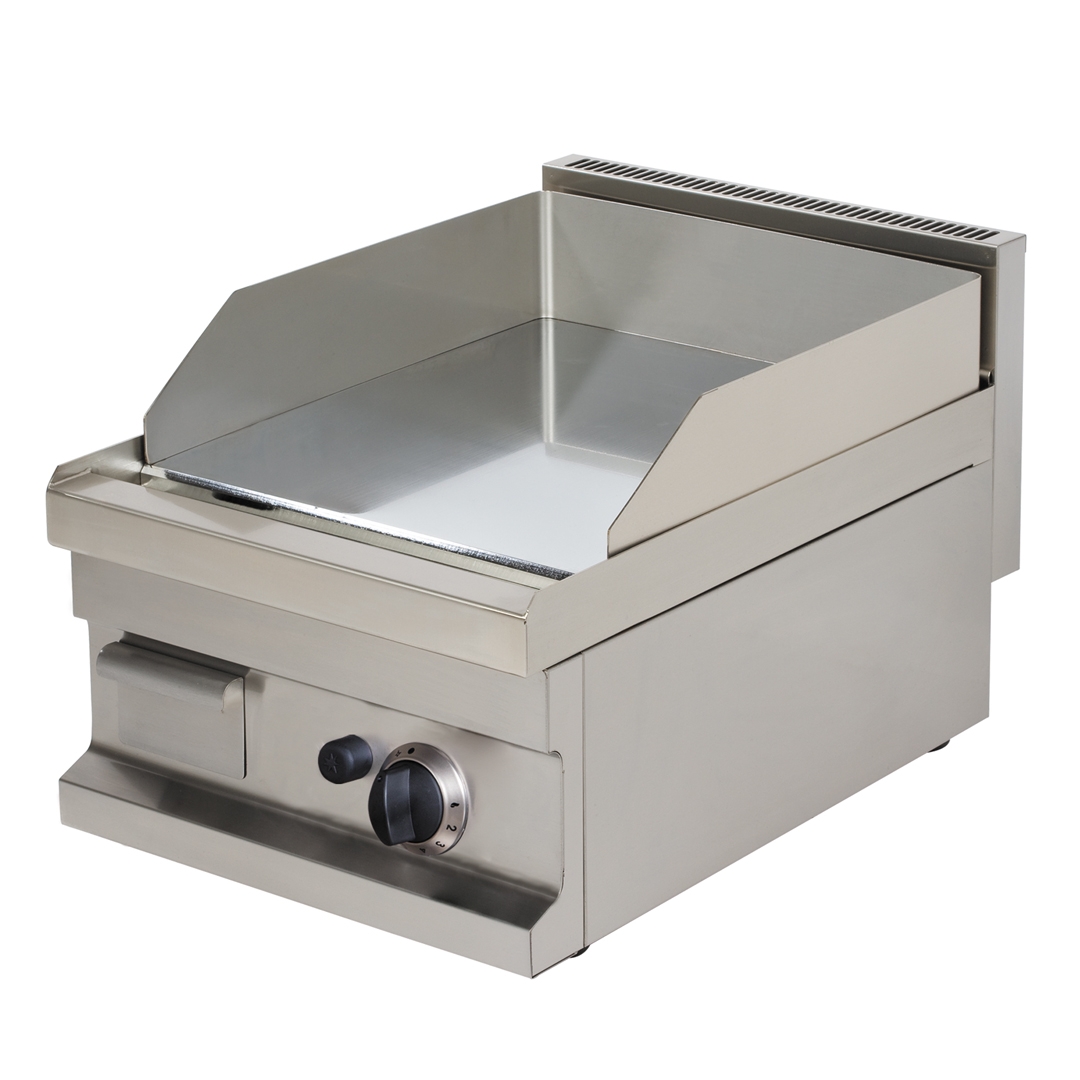 Gas Griddleplatte, glatt, hartverchromt, Geräteoberteil - SOLOTEC 600