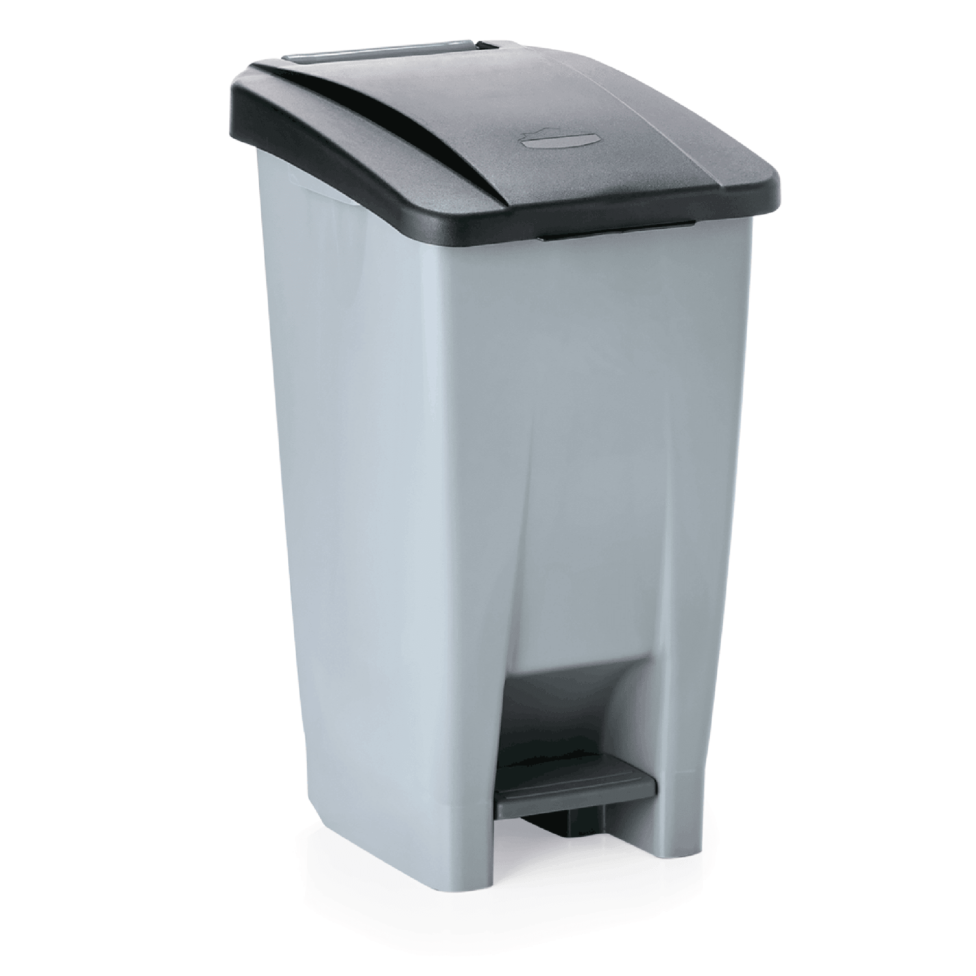 Tretabfallbehälter mit schwarzem Deckel, 60 ltr.,