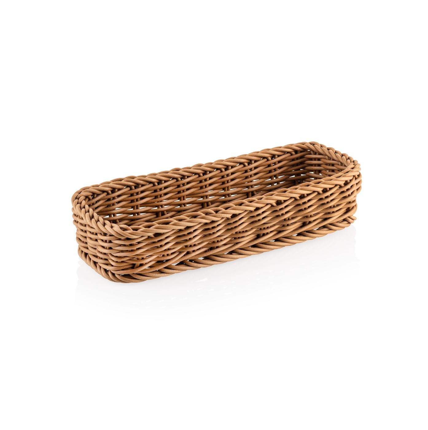 Besteckkorb, stapelbar, spülmaschinenfest, BPA-frei, B 270 x T 100 x H 50 mm, dunkelbraun
