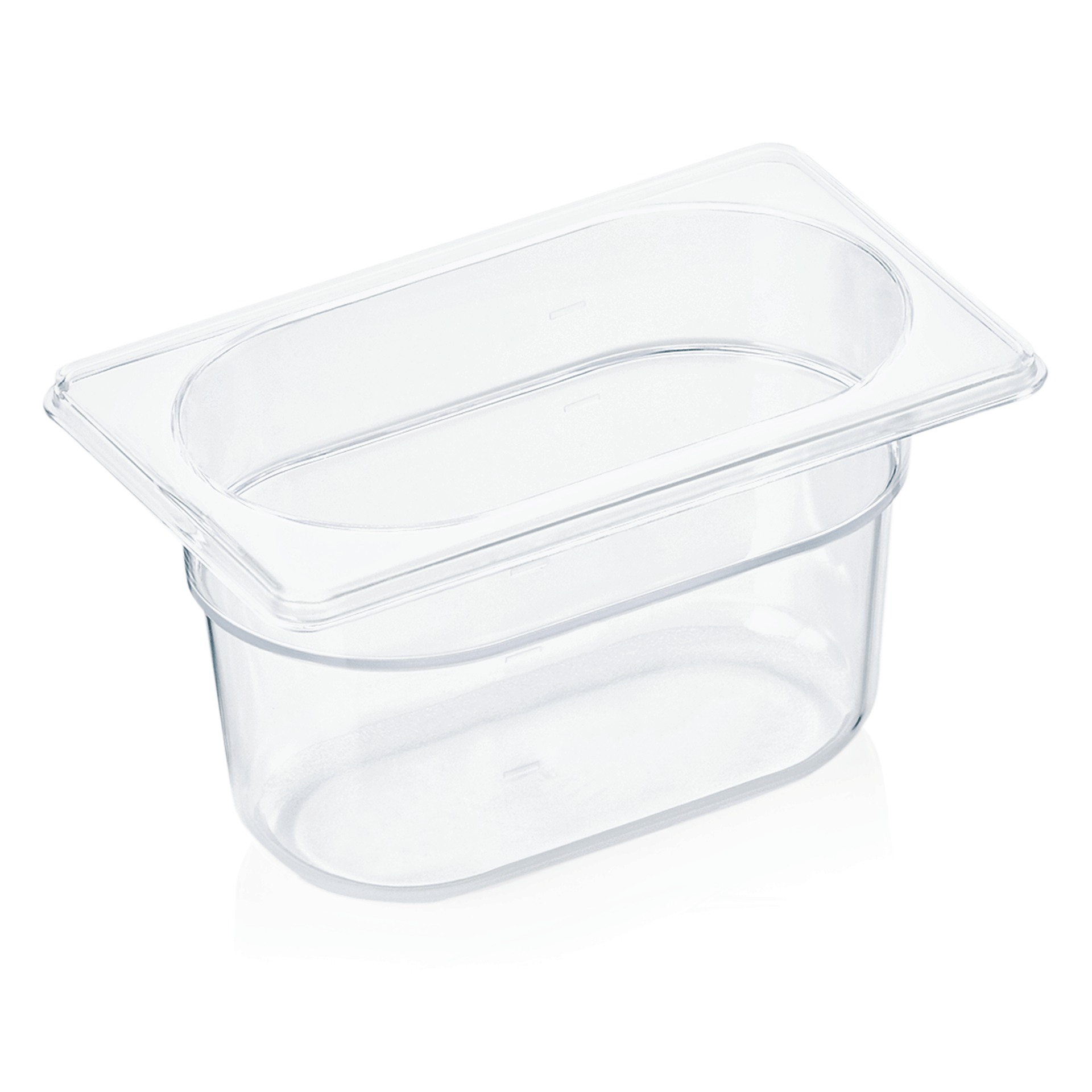 GN-Behälter, Kunststoff Polycarbonat, GN 1/9, 100 mm, 0,9 Liter