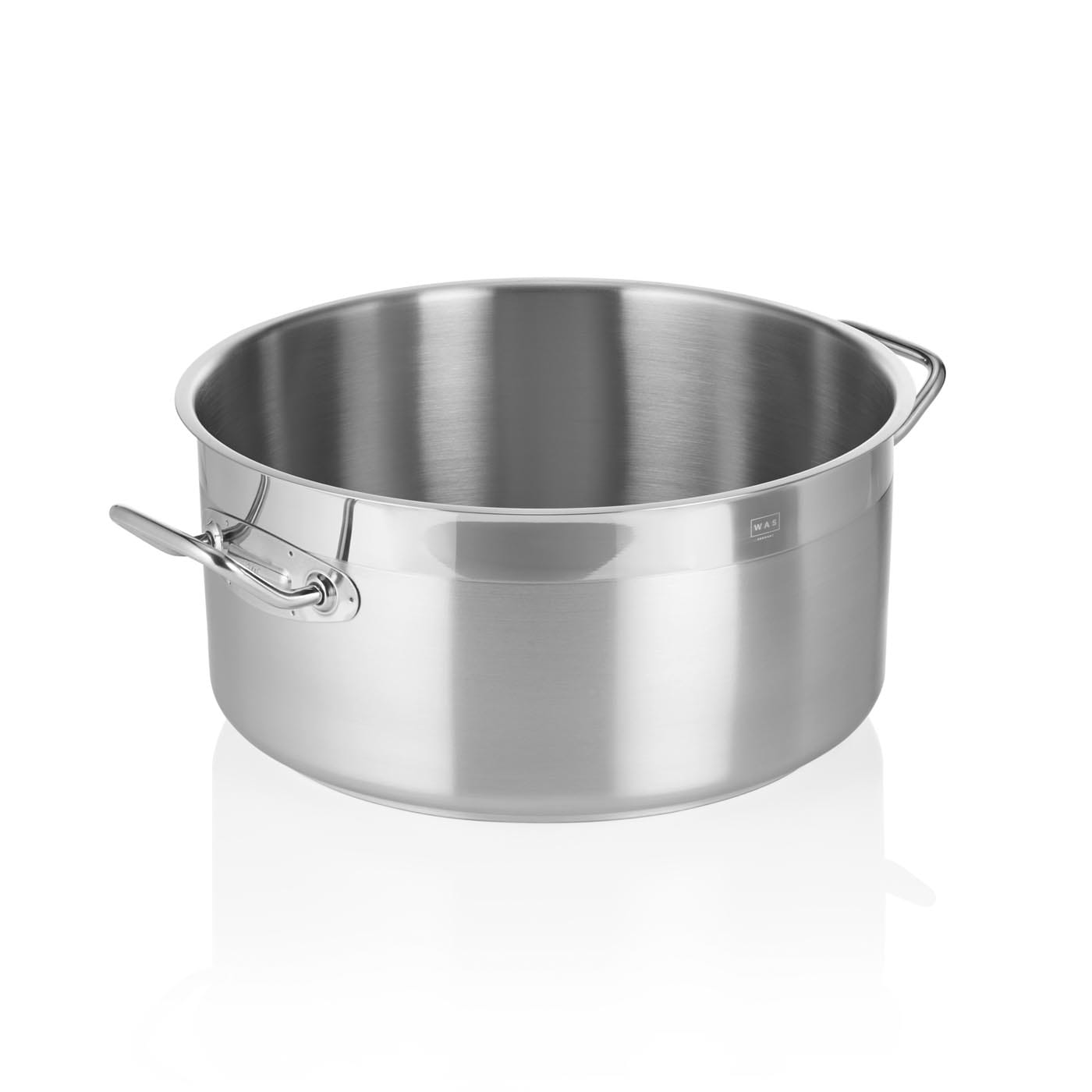 Bratentopf DeLuxe, Edelstahl, Sandwichboden, 12,0 Liter, flache Variante