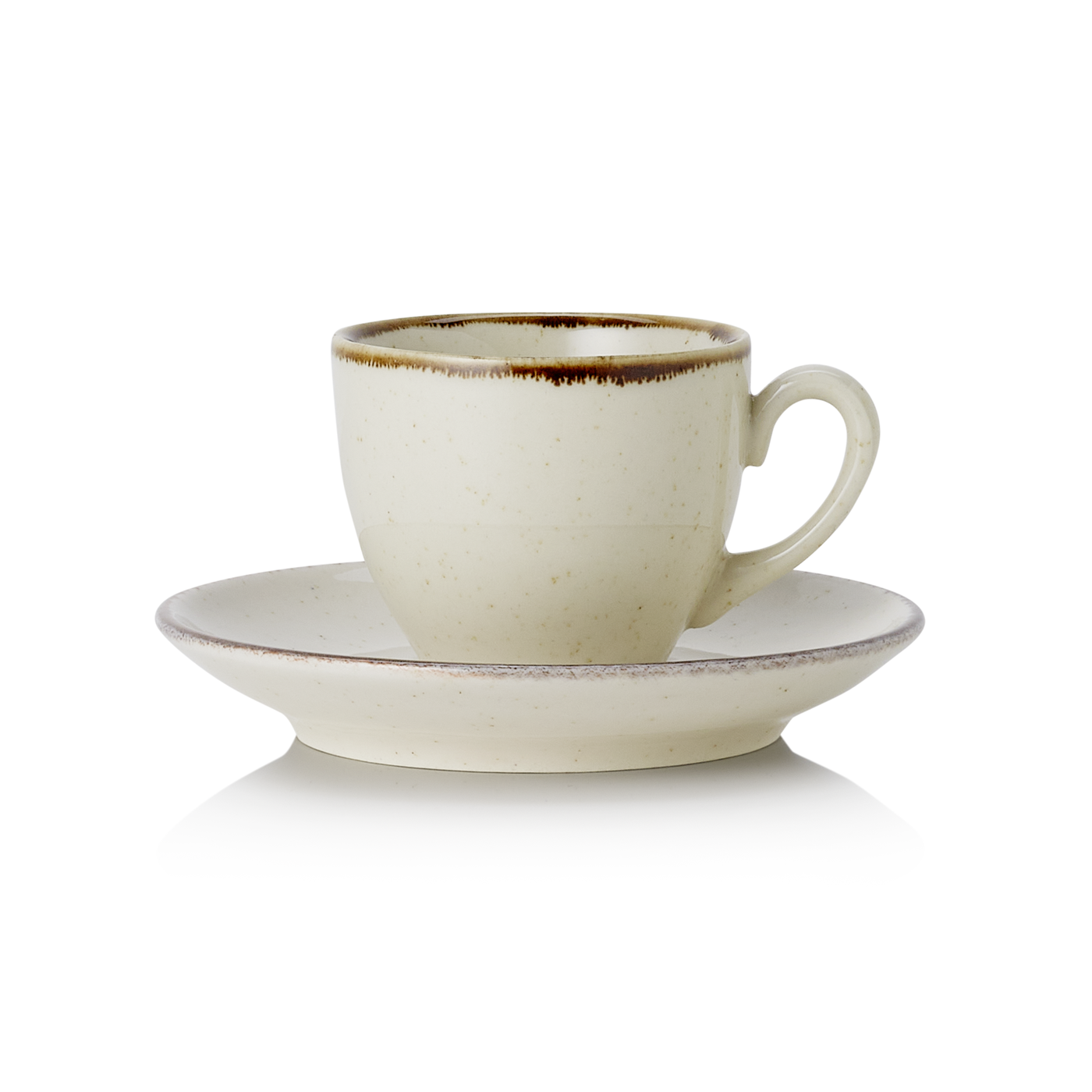 "SMILLA Sand" Espressotasse mit Untertasse