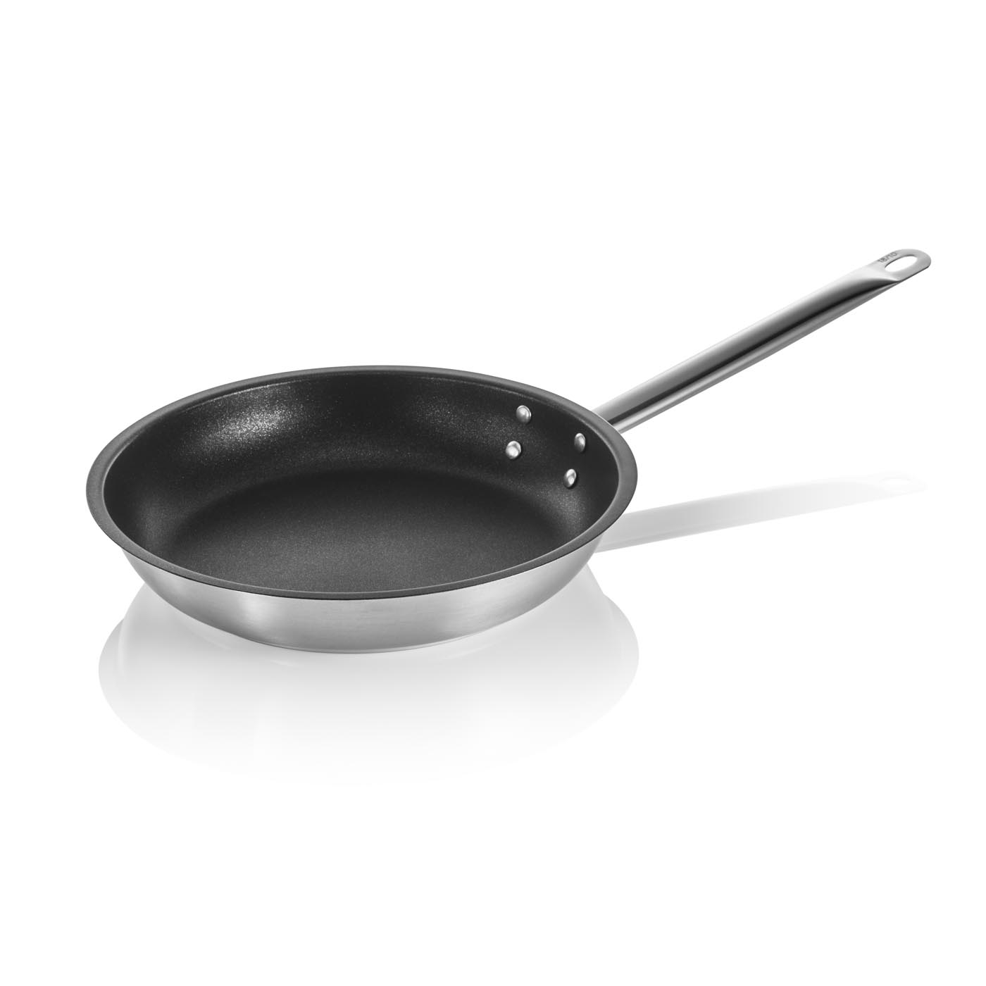Bratpfanne DeLuxe, Sandwichboden, Ø 320 mm, Schüttrand, Kaltgriff genietet, Antihaftbeschichtung