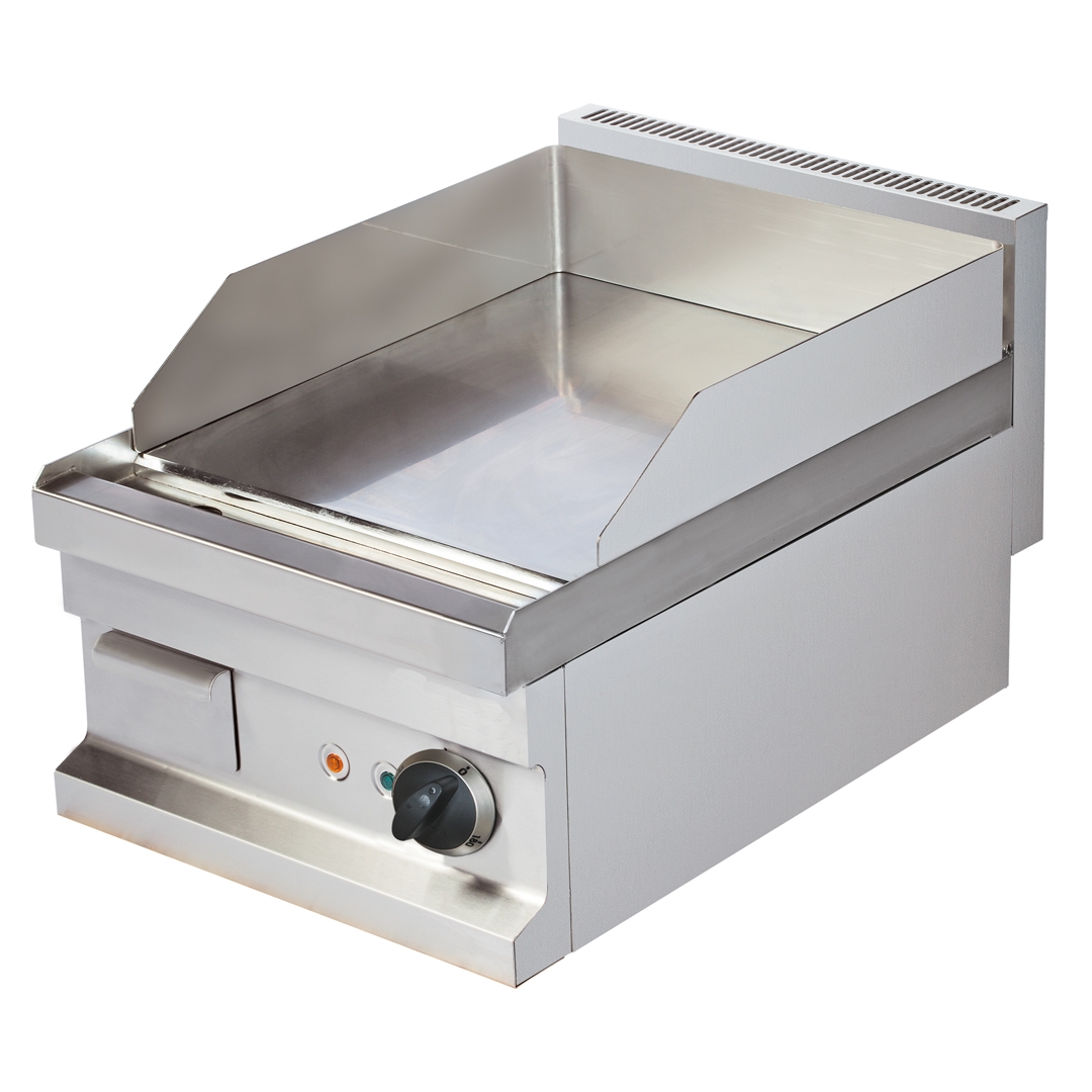 Elektro-Bratplatte (glatt), hartverchromt, Geräteoberteil , 1 Heizzone - SOLOTEC 600