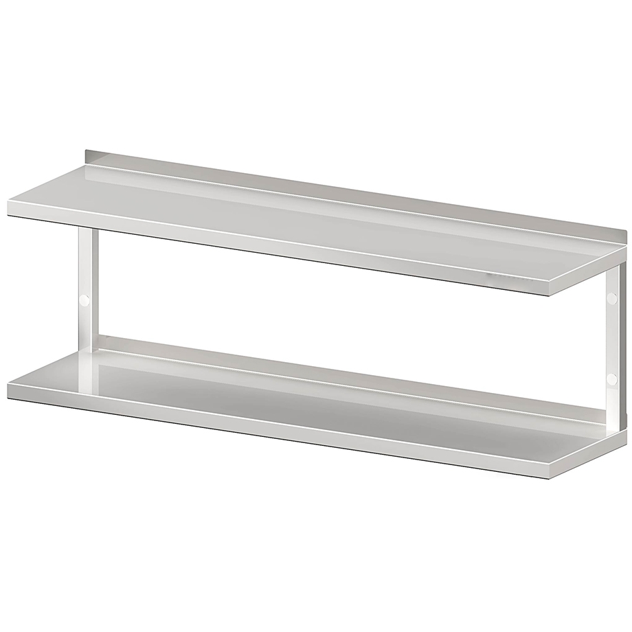 Wandbord, 2-etagig, mit Vierkantprofilen