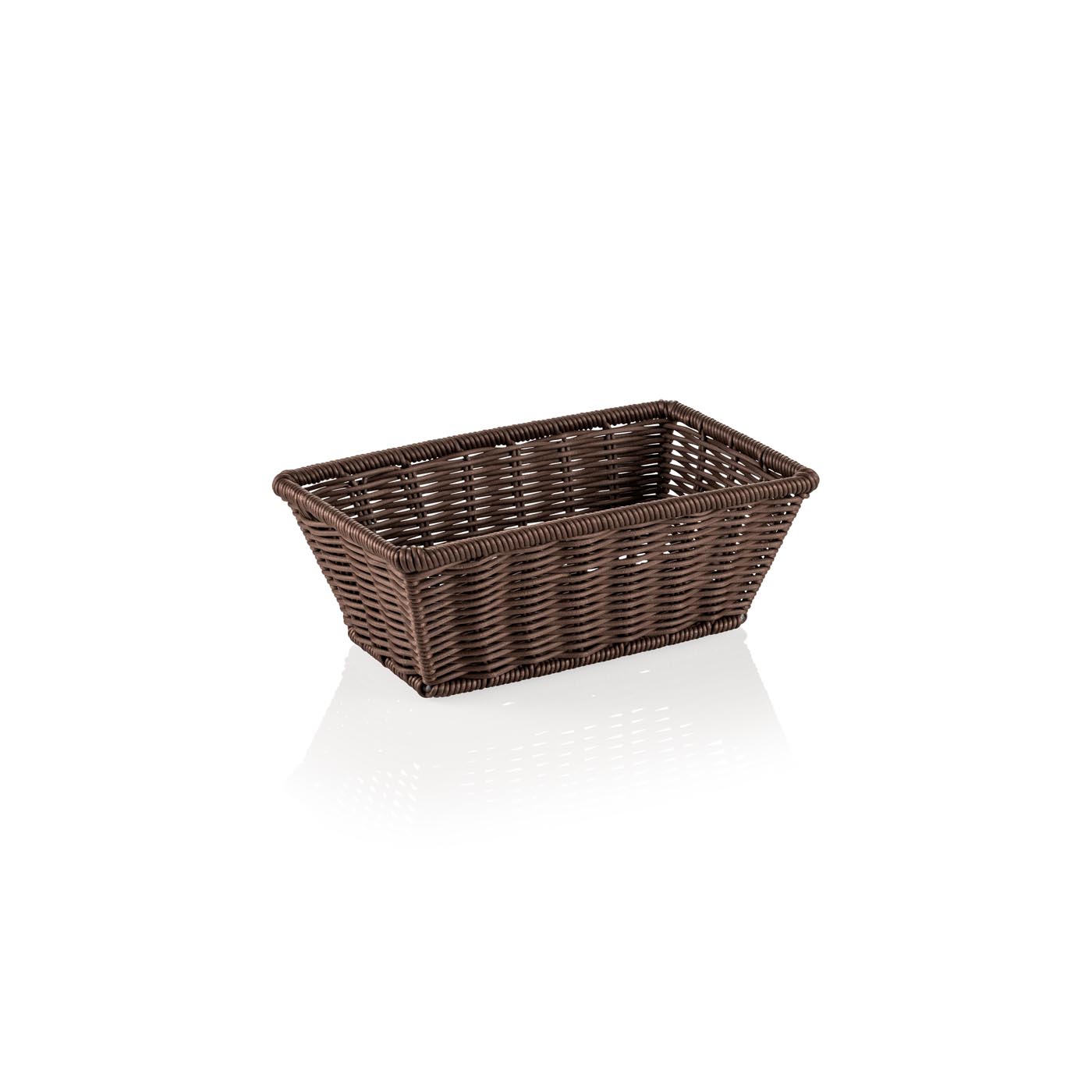 Korb GN 1/4, spülmaschinenfest, BPA-frei, 265 x 160 x 100 mm, dunkelbraun