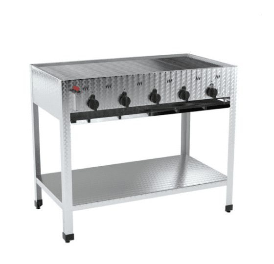 Gastro Gasgrill, Standgerät, 20 kW, 5 Zonen