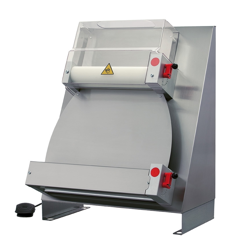 PREMIUM Teig-Ausrollmaschine, Walzen 300-430mm, Teigstärke 1-4mm, Teigmenge 210-700g