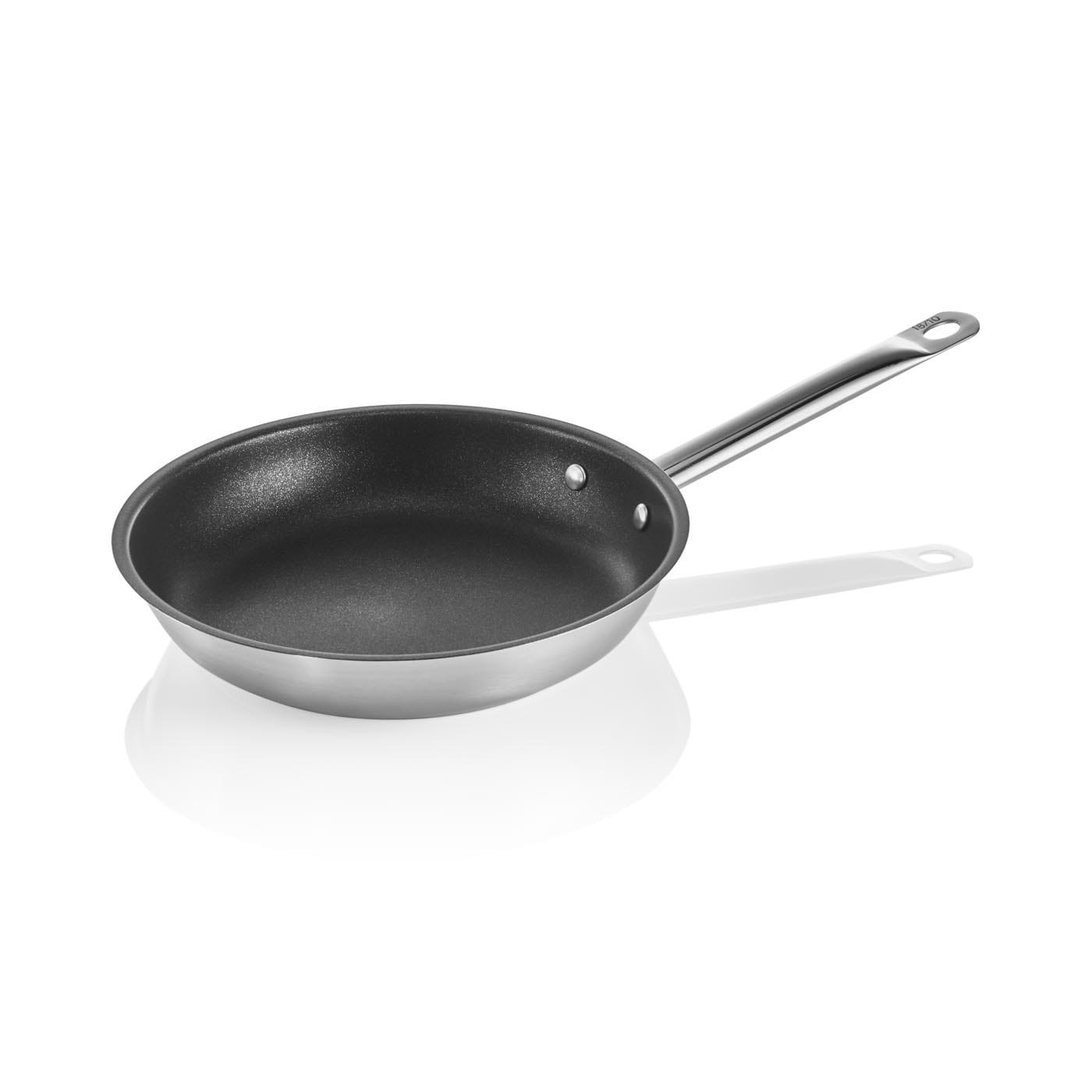 Bratpfanne DeLuxe, Sandwichboden, Ø 240 mm, Schüttrand, Kaltgriff genietet, Teflonbeschichtung
