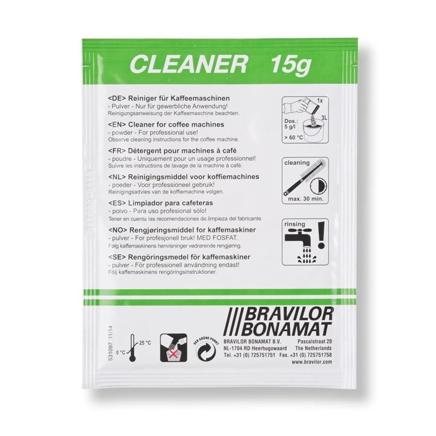 Reiniger/Cleaner -Entferner für Kaffee- und Teerückstände, Cleaner 1 Umkarton, 4 Karton á 15 Beutel
