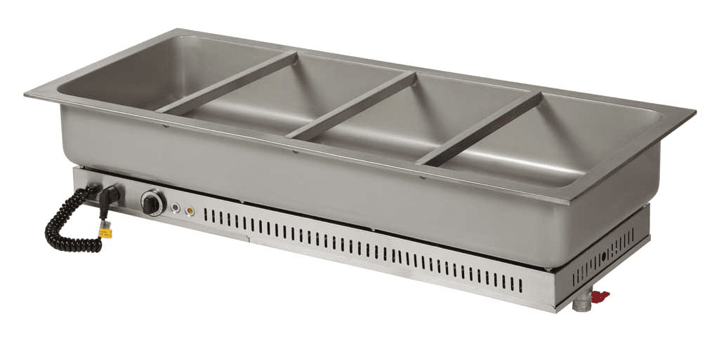 Einbau-Bain Marie, 4/1 GN, Nutztiefe 150 mm - SOLOTEC