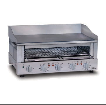 Platzsparender Griddle Toaster 5,96 kW - Links/Rechts Separat Regelbar