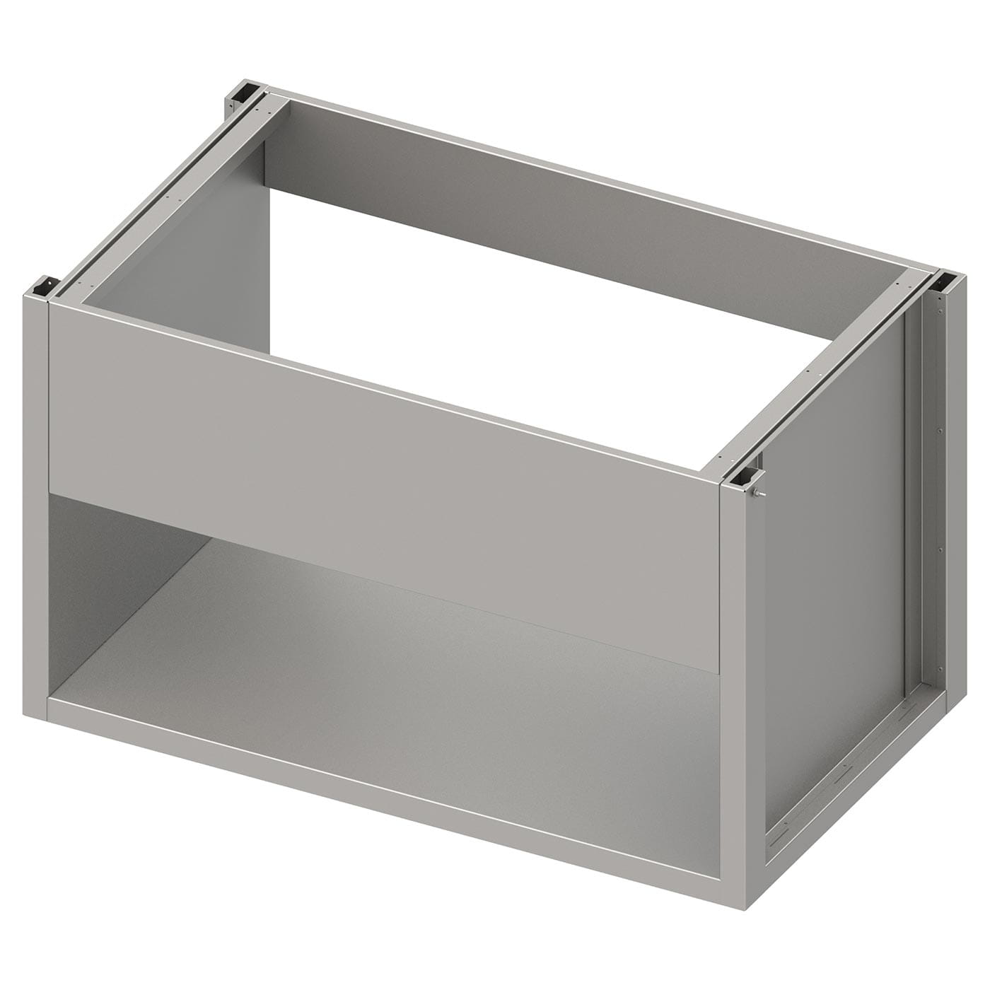 Spülenunterschrank-Modul, offen, mit Beckenblende, Tiefe 640 mm, sockelbaufähig