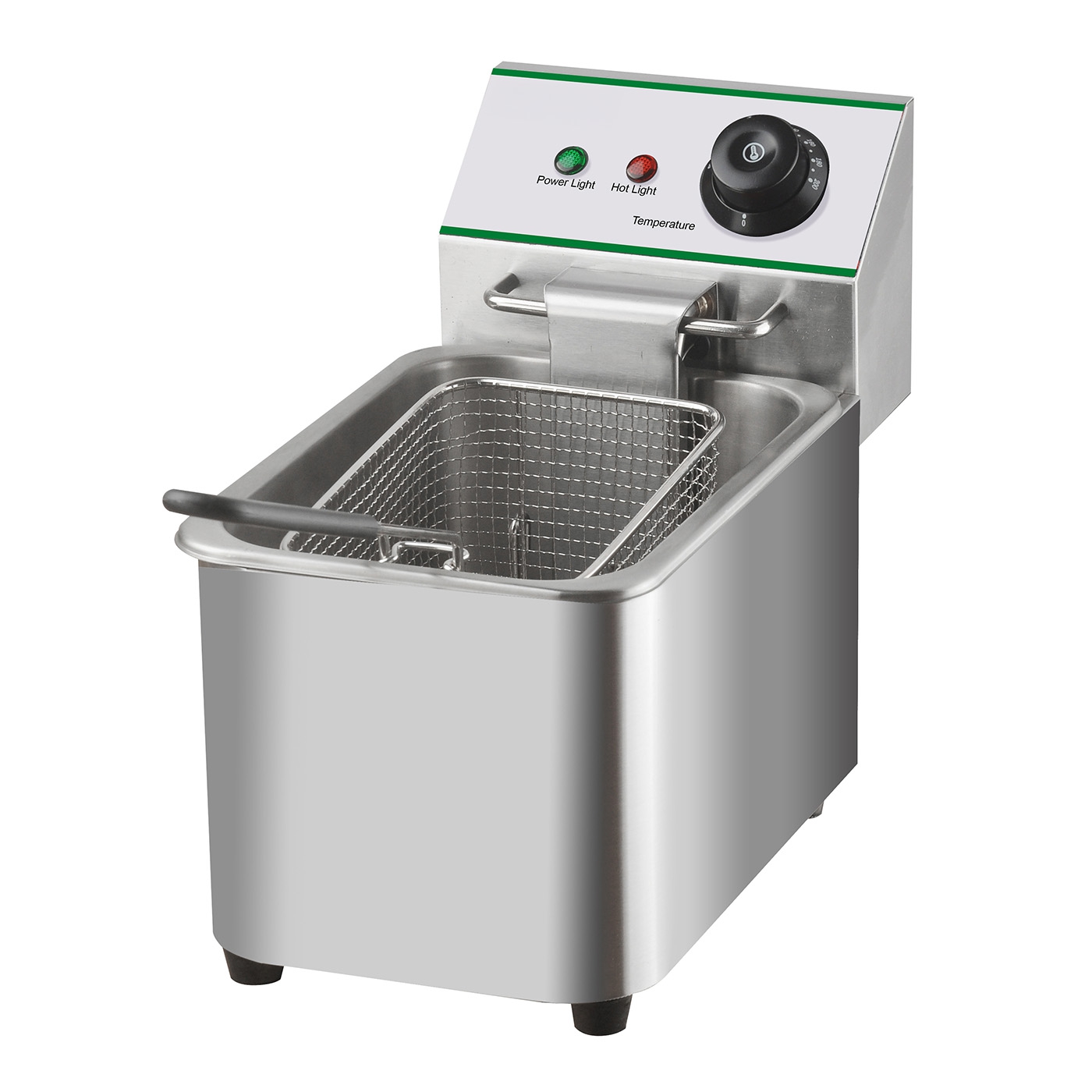 Fritteuse, elektrisch, Tischgerät, 2,0 kW, Nutzinhalt 7,6 Liter, Öl-Volumen 4,2 Liter
