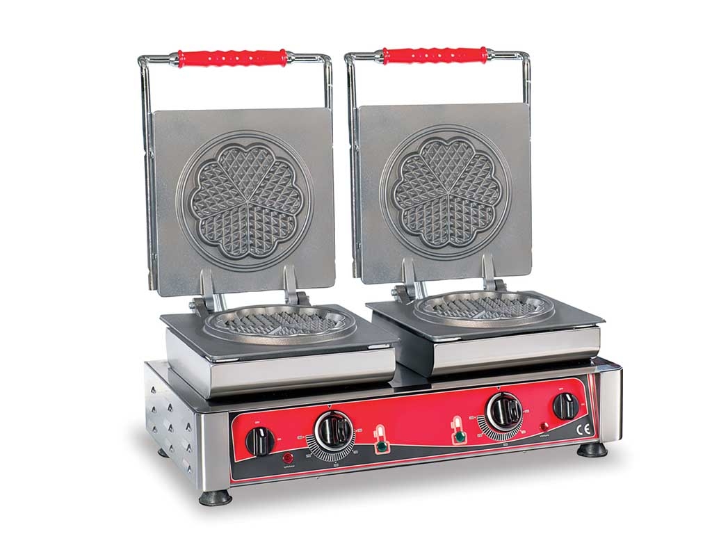 2 Backplatten Herzwaffel Waffeleisen - Premium Qualität