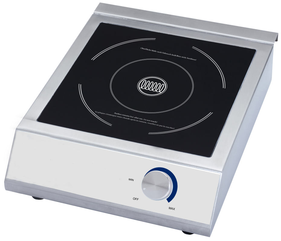 Induktionskochfeld Gastro, 1 Kochstelle, Tischgerät, mit Drehregler, 3,5 kW