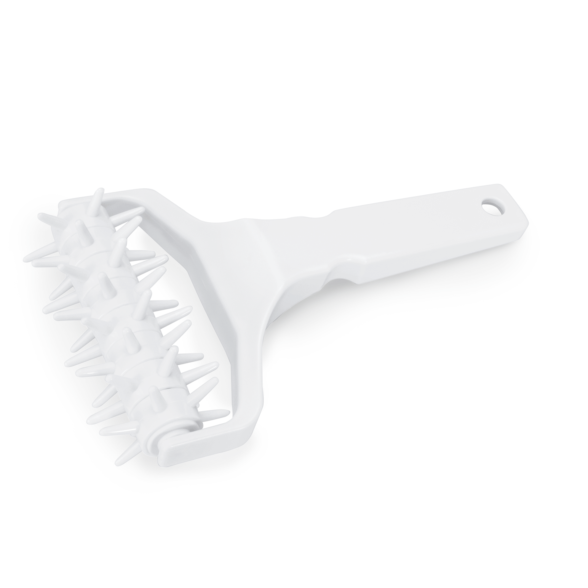 Stipproller, ABS, lange Stippen, weiß