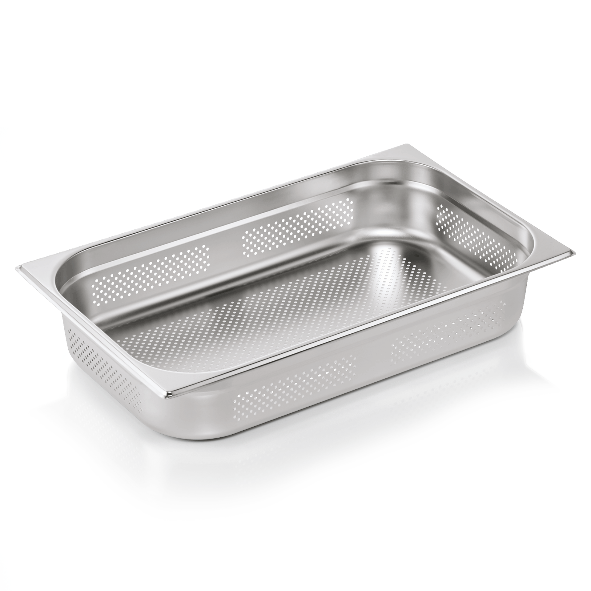 GN Behälter, Edelstahl, Boden & Seiten gelocht, GN 1/1, 100 mm, ECO Line